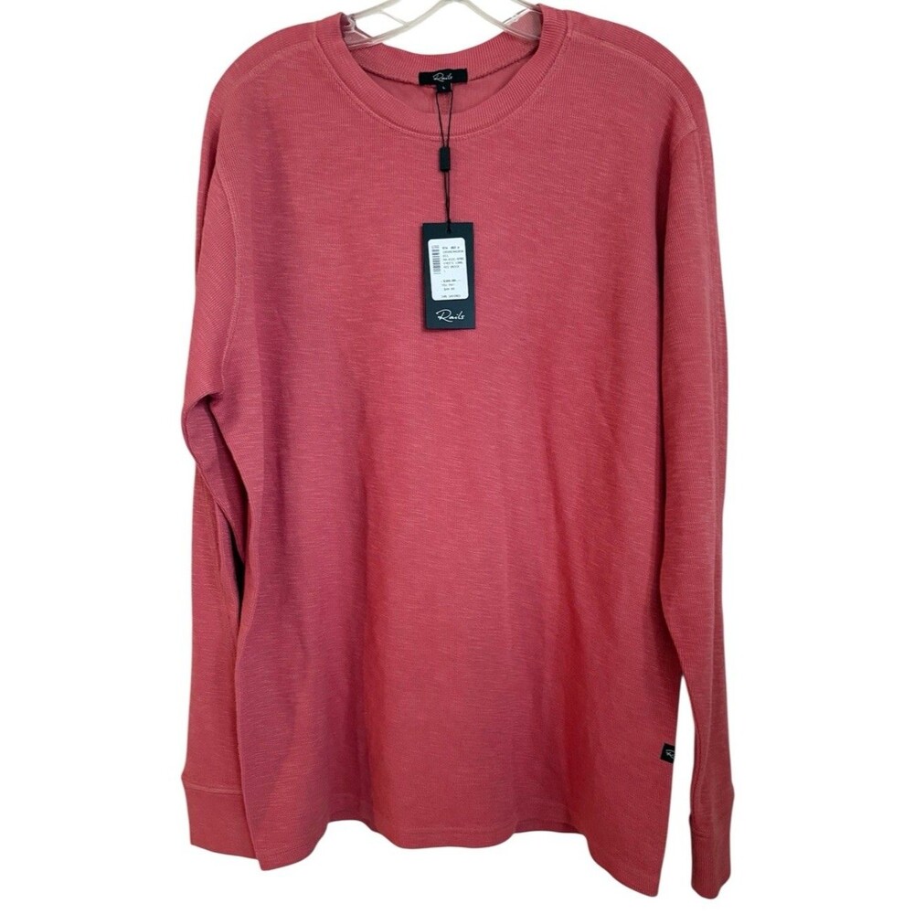 Rails Rheese Red Brick Crew Neck Long Sleeve Sweater Men’s Size L